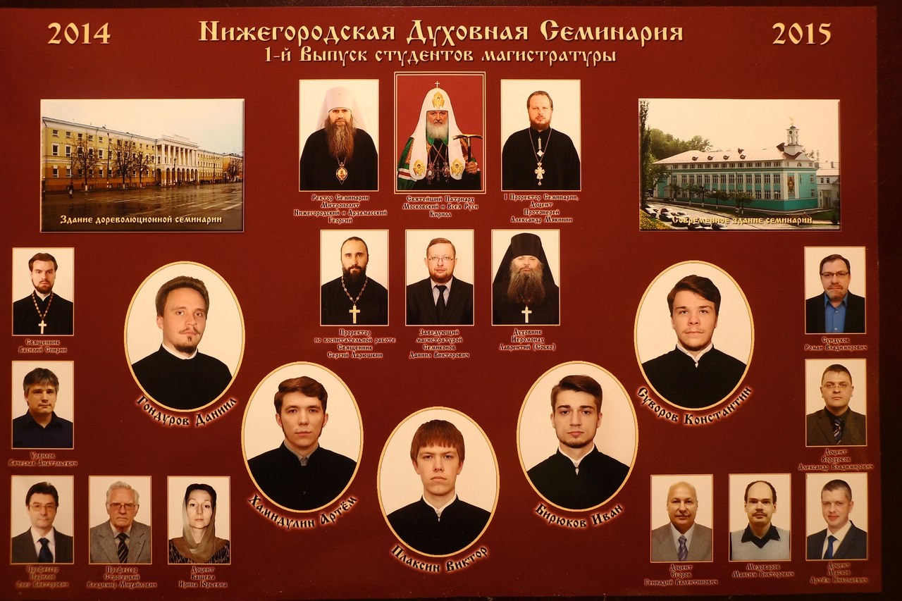 Выпускники Нижегородской семинарии